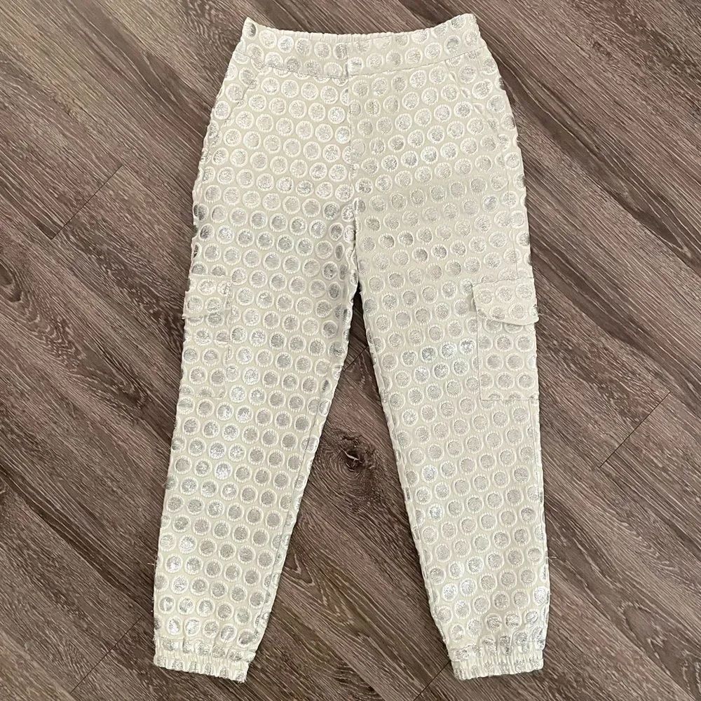 Anthropologie Jacquard Utility Joggers